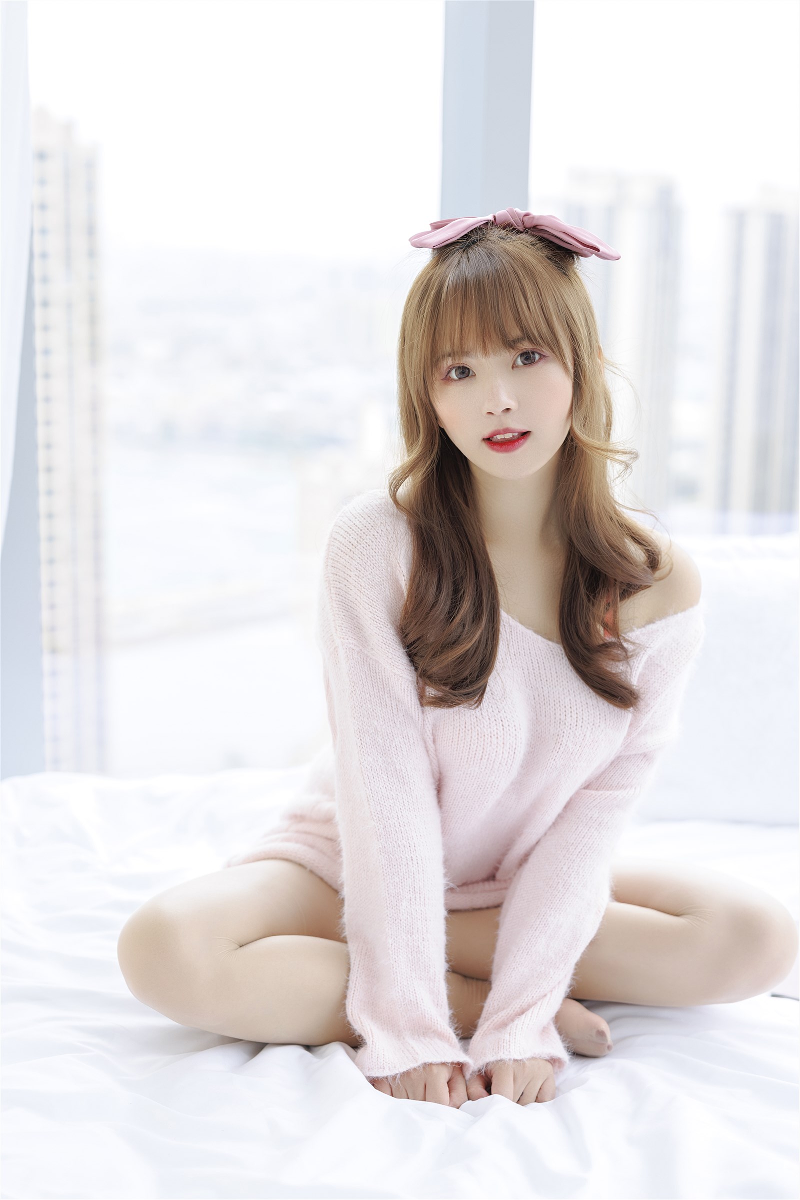 002. Zhang Siyun Nice - Internal purchase of watermark free pink sweater(1)